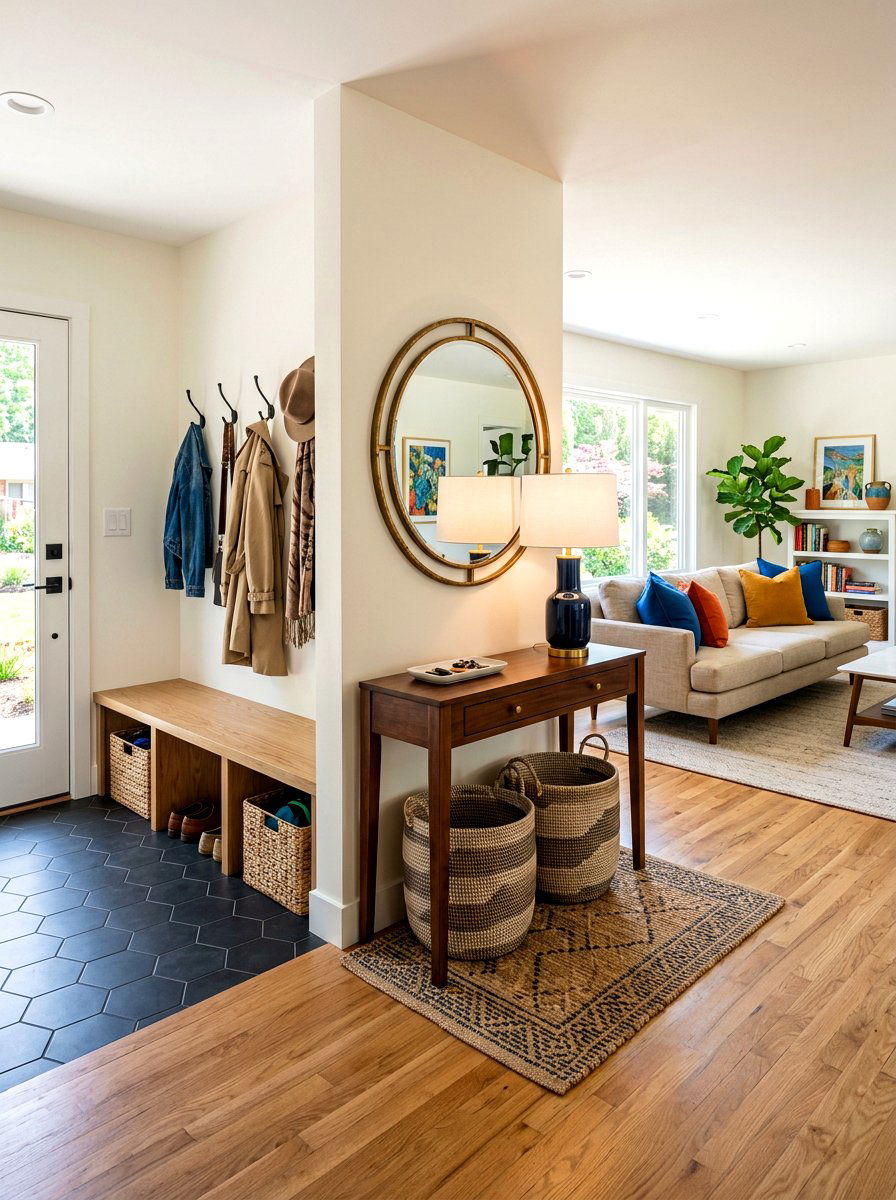 Open Concept Mudroom - 30 small mudroom ideas