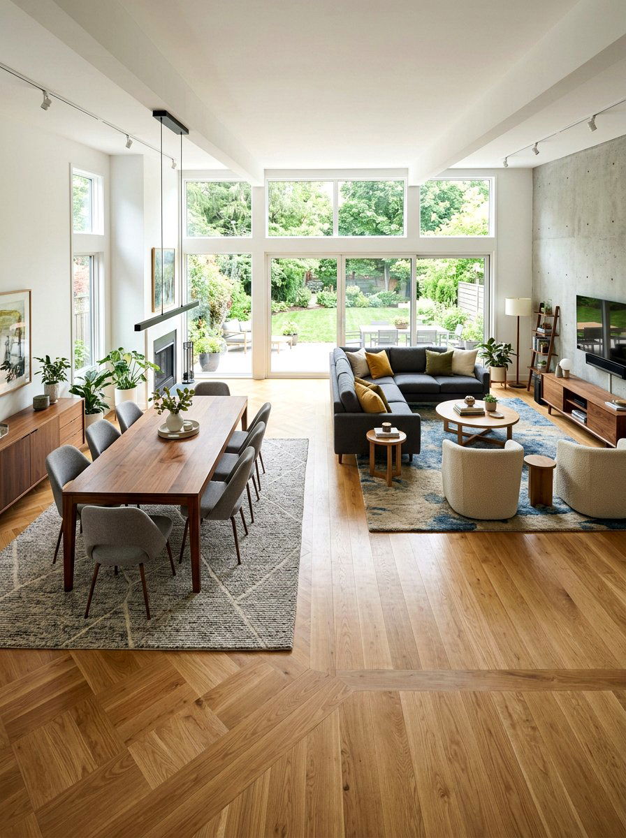 Open Concept Parquet - 30 parquet floor ideas