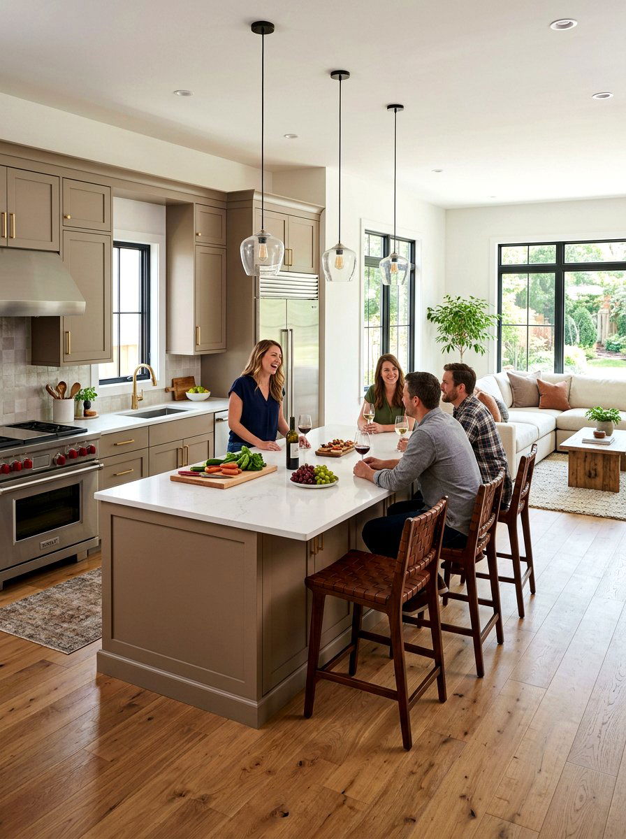 Open Concept Taupe Kitchen - 30 taupe kitchen ideas