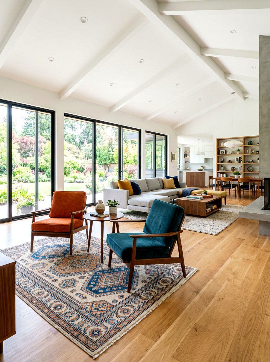 Open Concept Zoning With Chairs - 30 conversation seating ideas