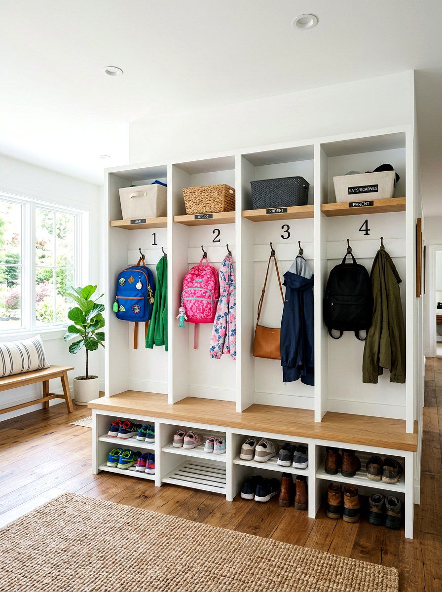 Open Cubby Mudroom Locker Wall - 30 mudroom locker wall ideas