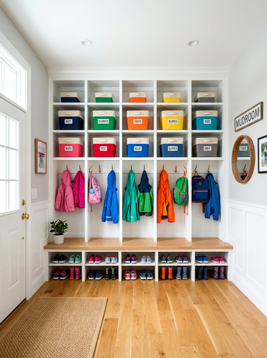 Open Cubby Mudroom - 30 mudroom ideas