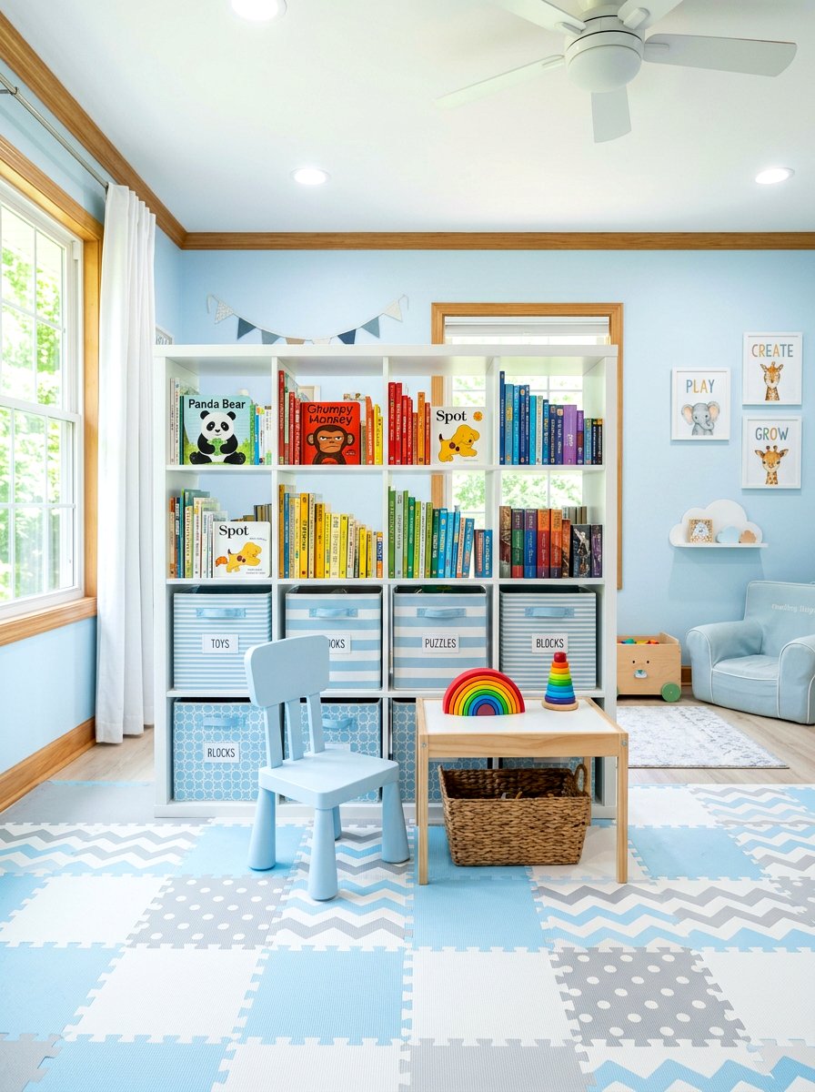 Open Cubby Shelving - 30 organizing kids toys ideas
