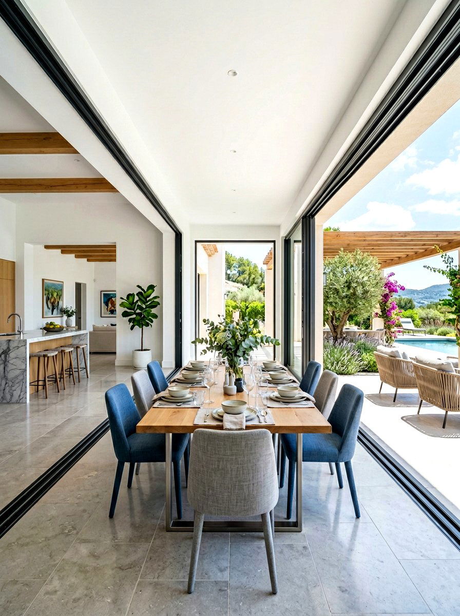 Open Dining Indoor Outdoor Flow - 30 open dining room ideas