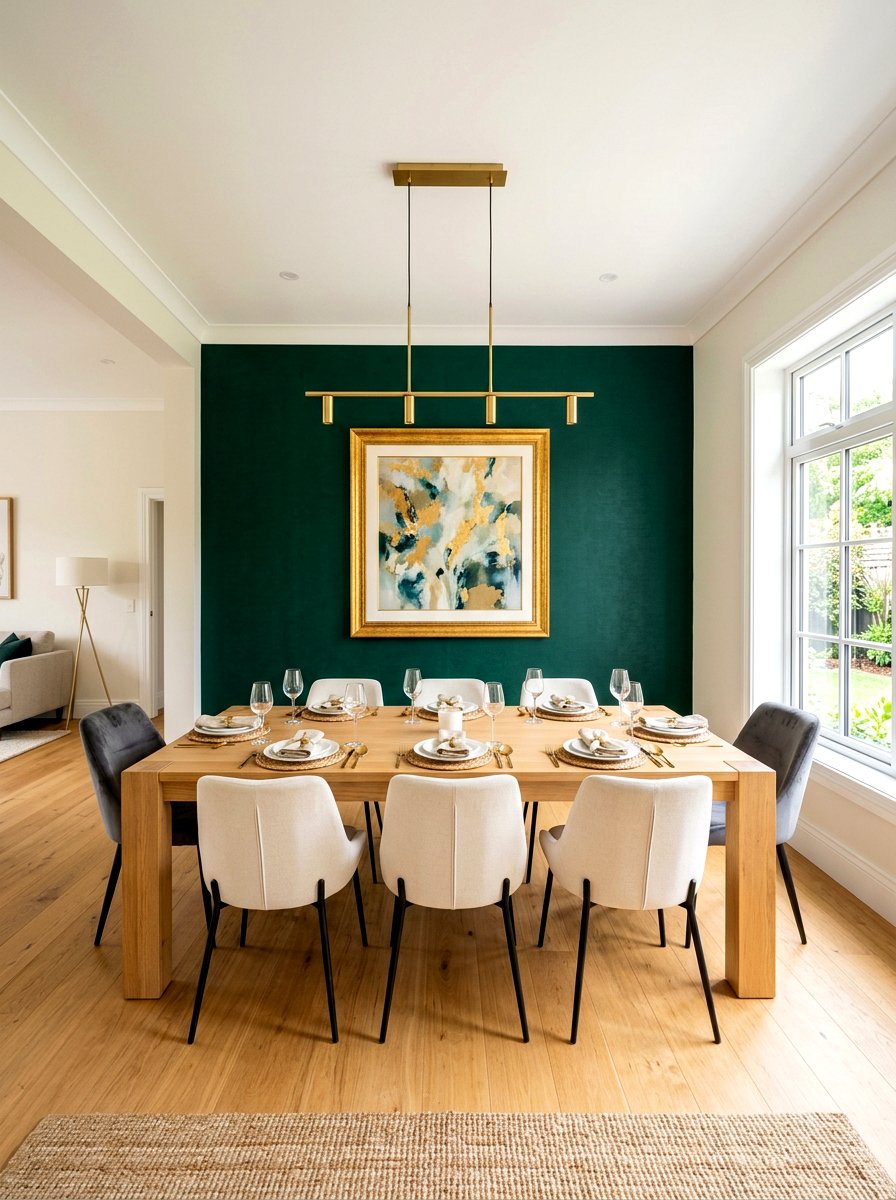 Open Dining With Accent Wall - 30 open dining room ideas
