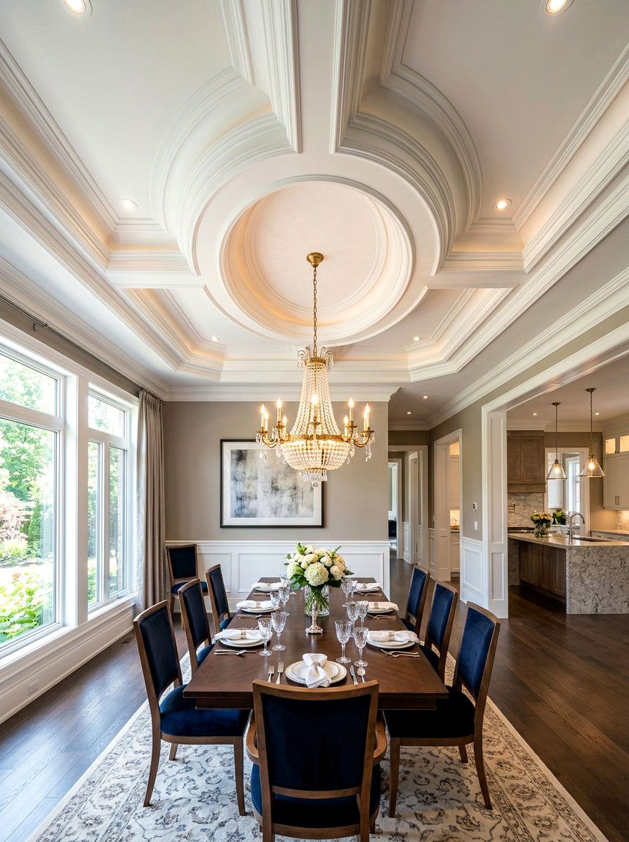 Open Dining With Tray Ceiling - 30 open dining room ideas