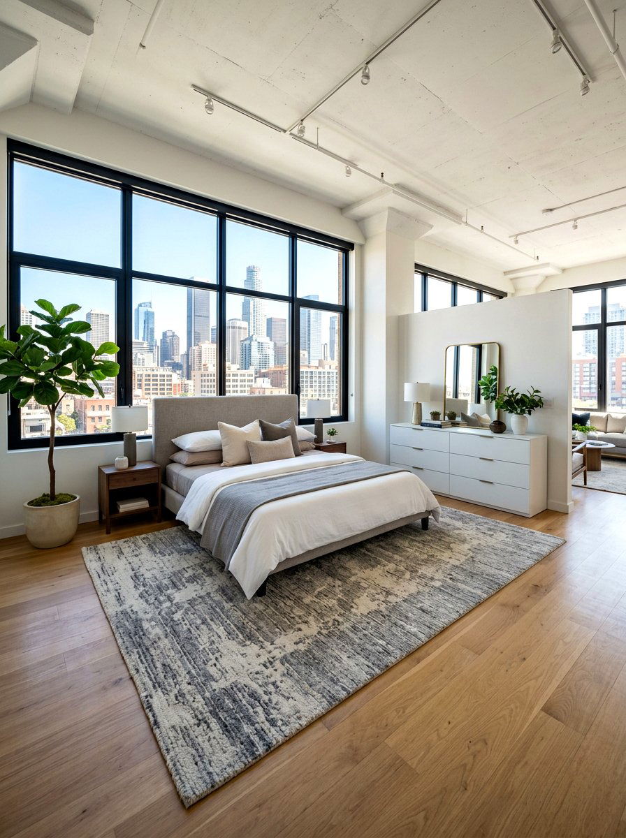 Open Floor Plan Bedroom - 30 apartment bedroom ideas