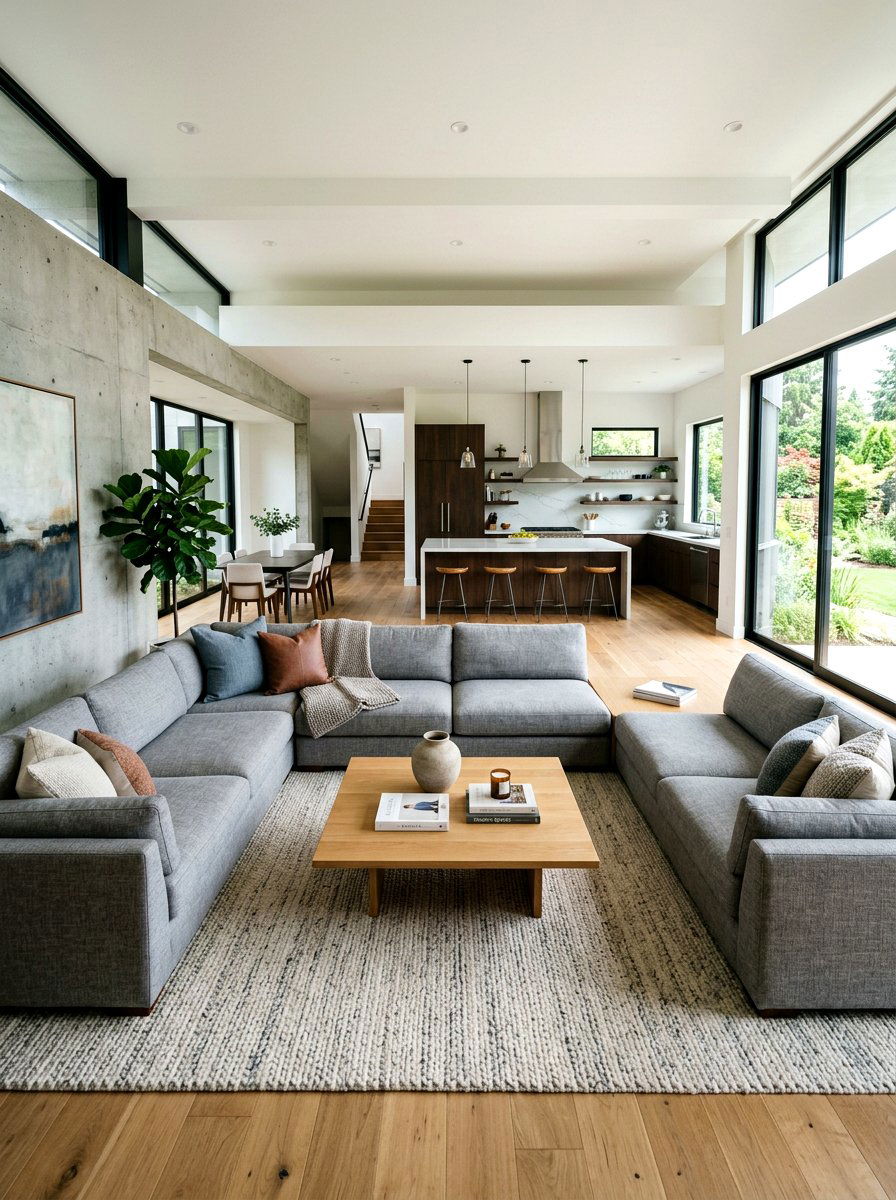 Open Floor Plan Sofas - 30 twin sofa living room ideas
