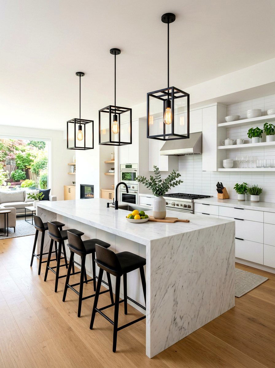 Open Frame Lantern - 30 kitchen lantern lighting ideas