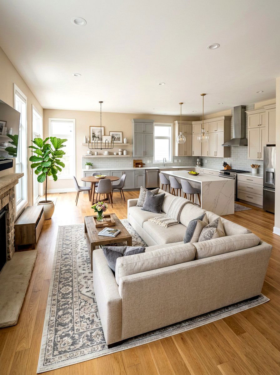 Open Kitchen Living Room Combo - 30 open kitchen ideas