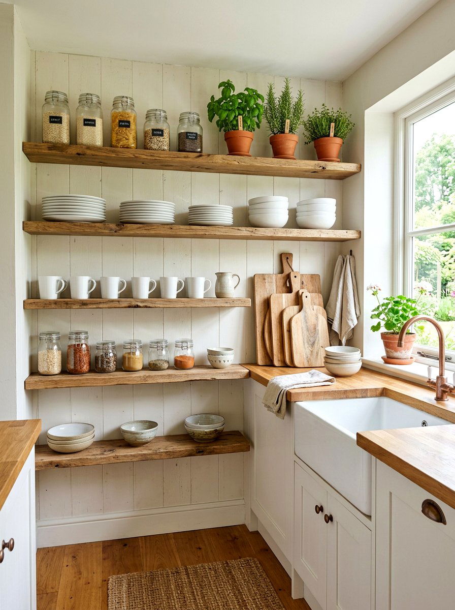 Open Kitchen Shelving - 30 dish display ideas