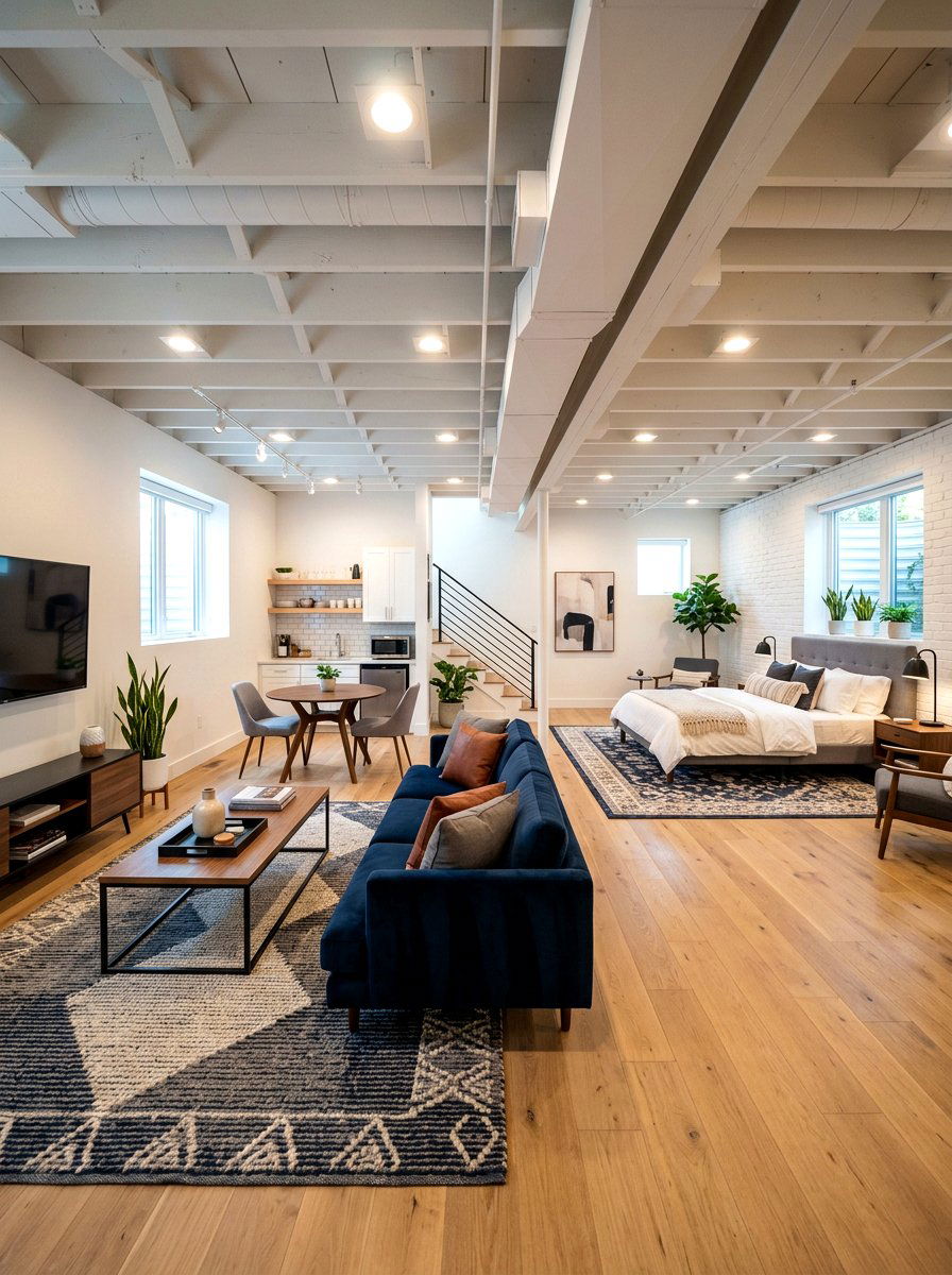 Open Layout Basement Guest Suite - 30 basement guest suite ideas