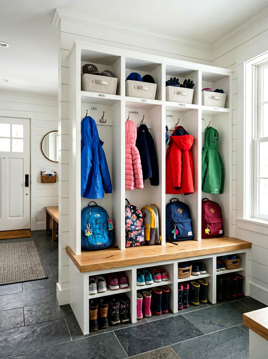 Open Mudroom Locker - 30 mudroom locker ideas