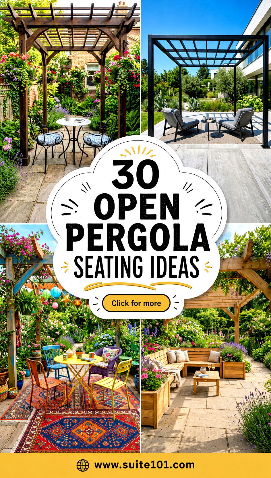 Open Pergola Seating Ideas 30 Outdoor Comfort Setups to Copy - Open Pergola Seating Ideas: 30 Outdoor Comfort Setups to Copy