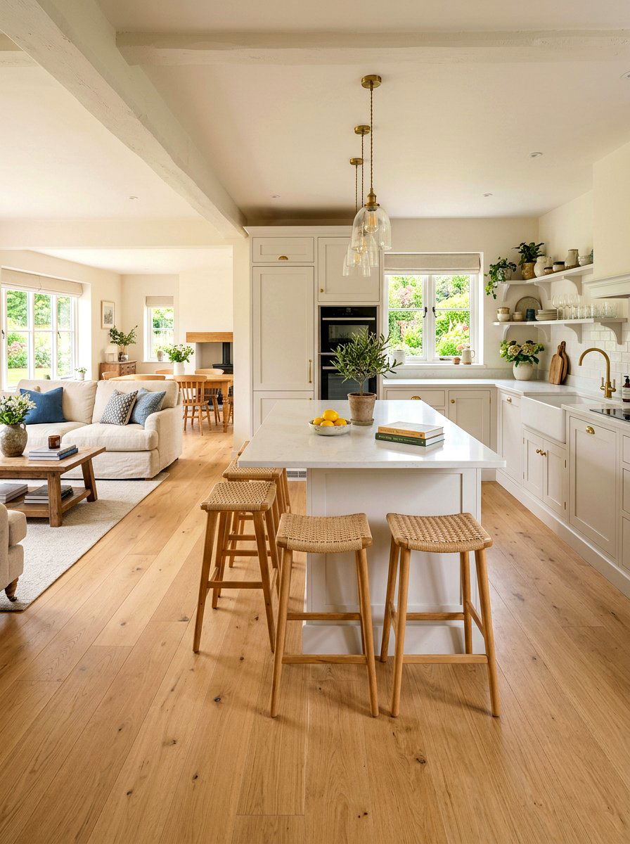 Open Plan Kitchen - 30 small cottage kitchen ideas