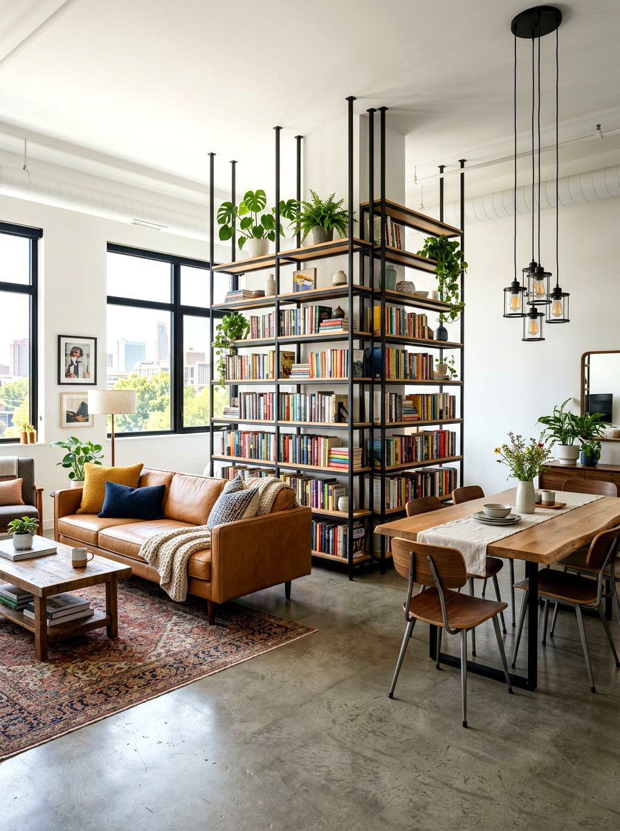 Open Plan Living Room Library - 30 reading salon living room ideas