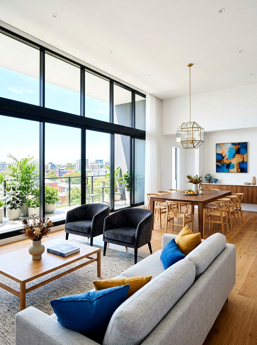 Open Plan Minimalist Living Room - 30 minimalist living room decor ideas