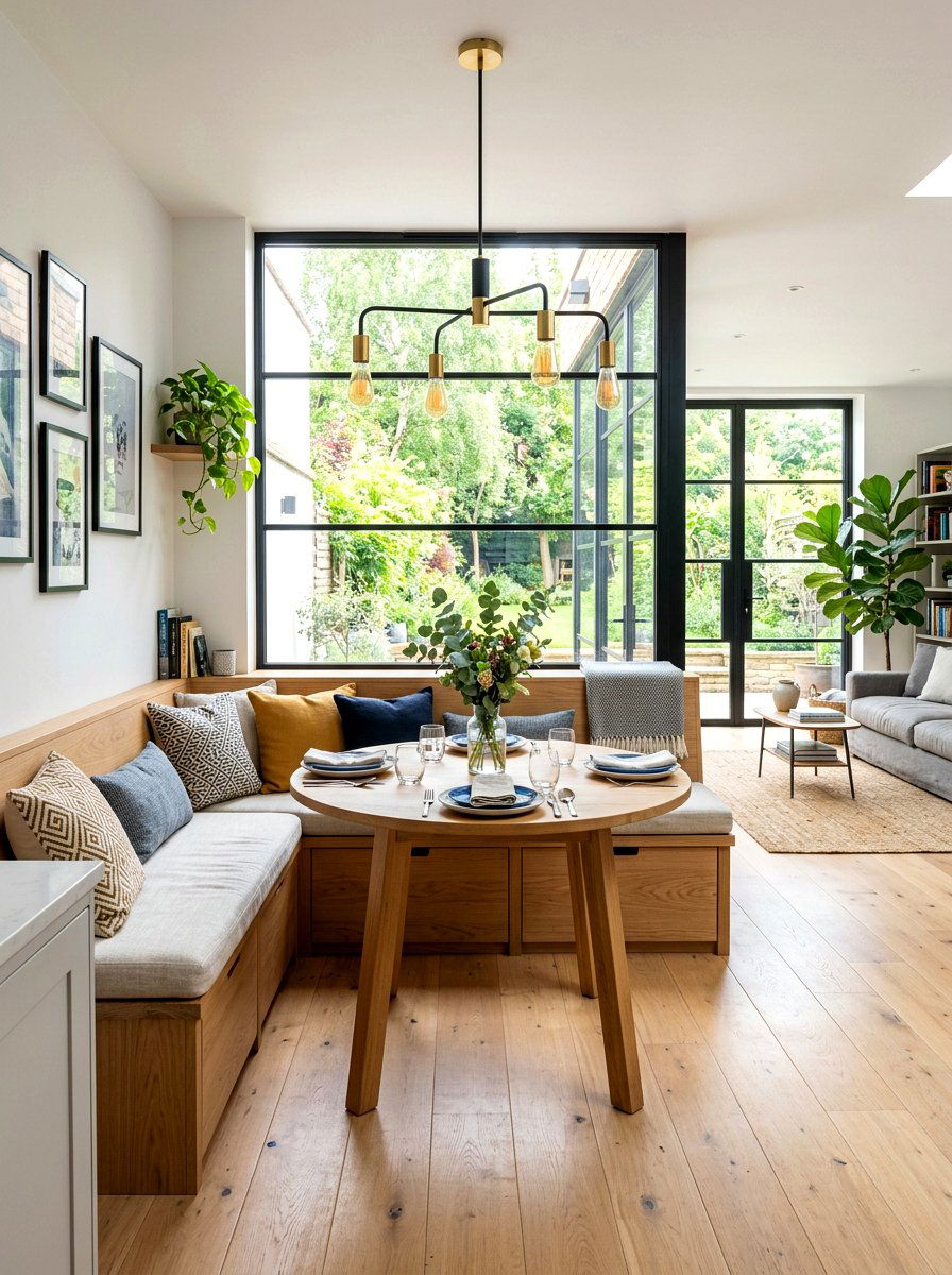 Open Plan Nook - 30 window breakfast nook ideas