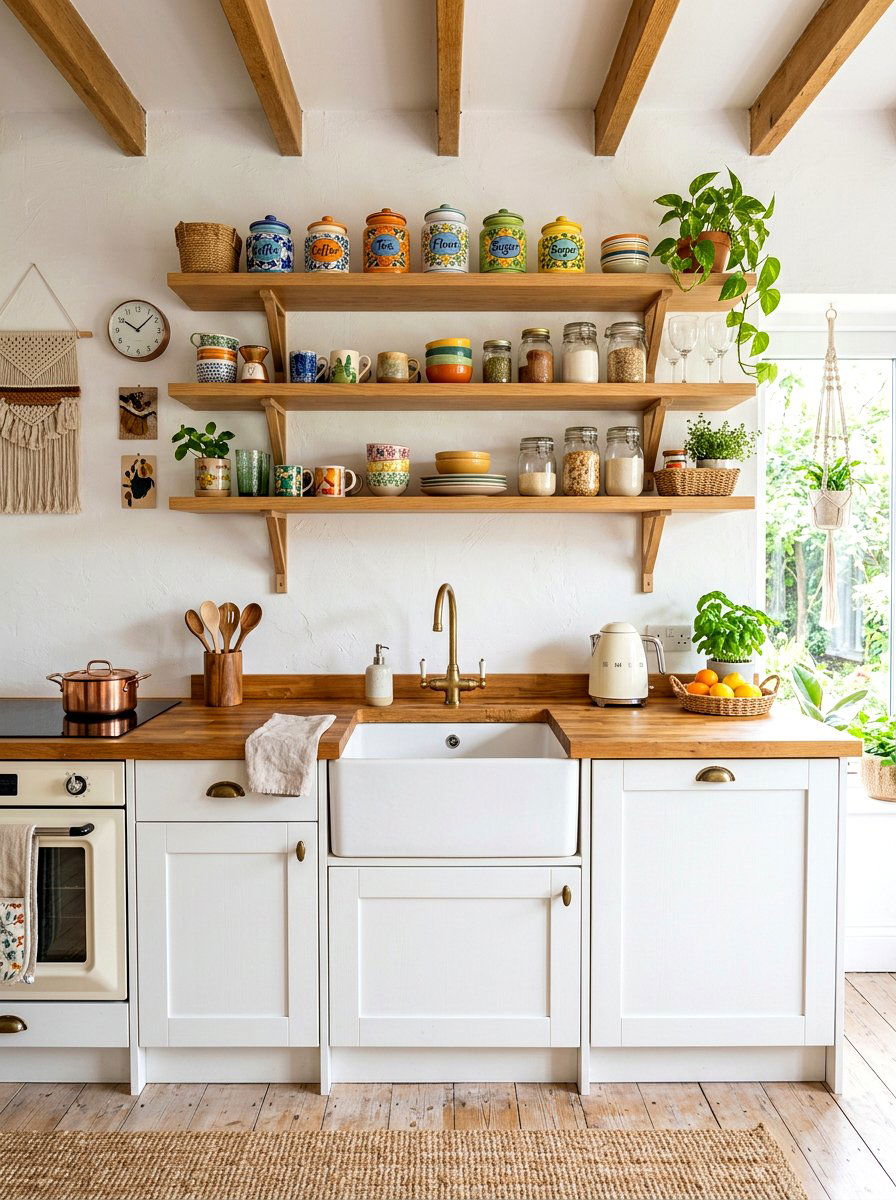 Open Shelf Kitchenette - 30 second kitchen ideas