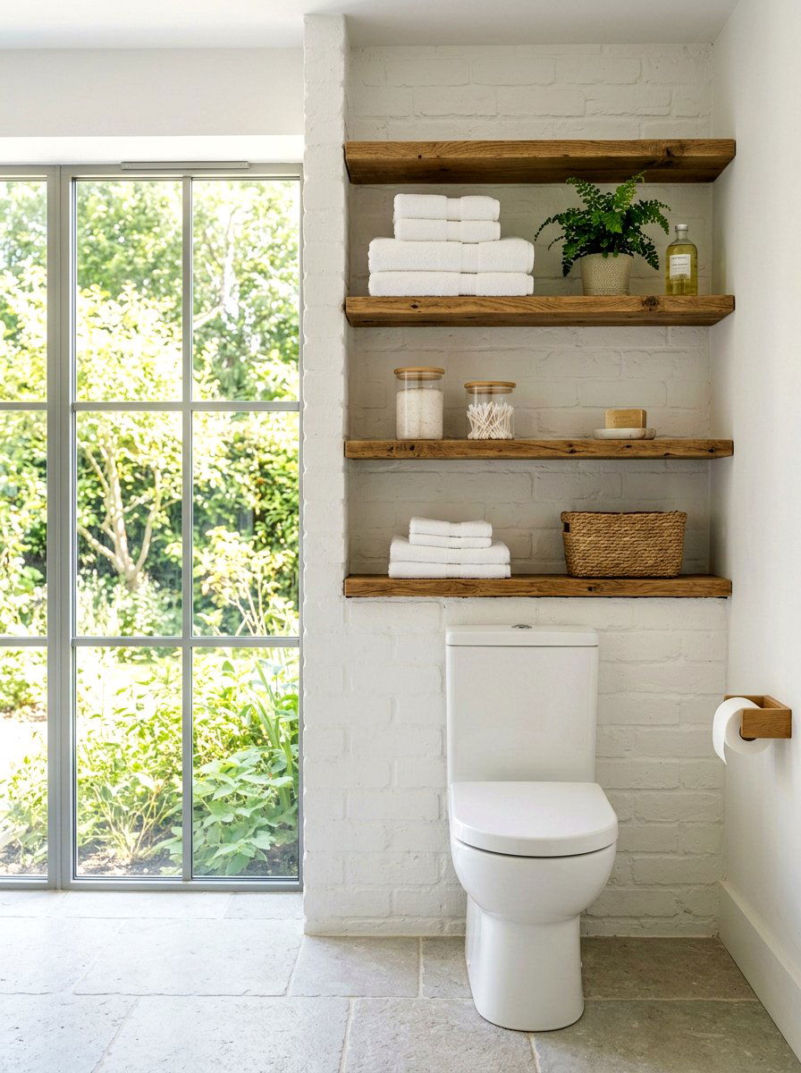 Open Shelving - 30 small bathroom ideas