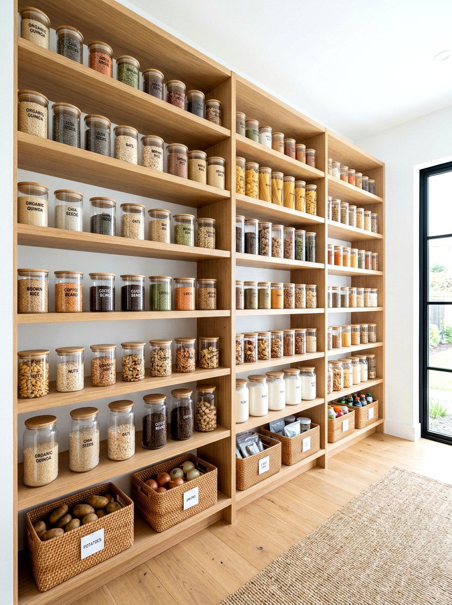 Open Shelving Concept - 30 zero waste pantry ideas