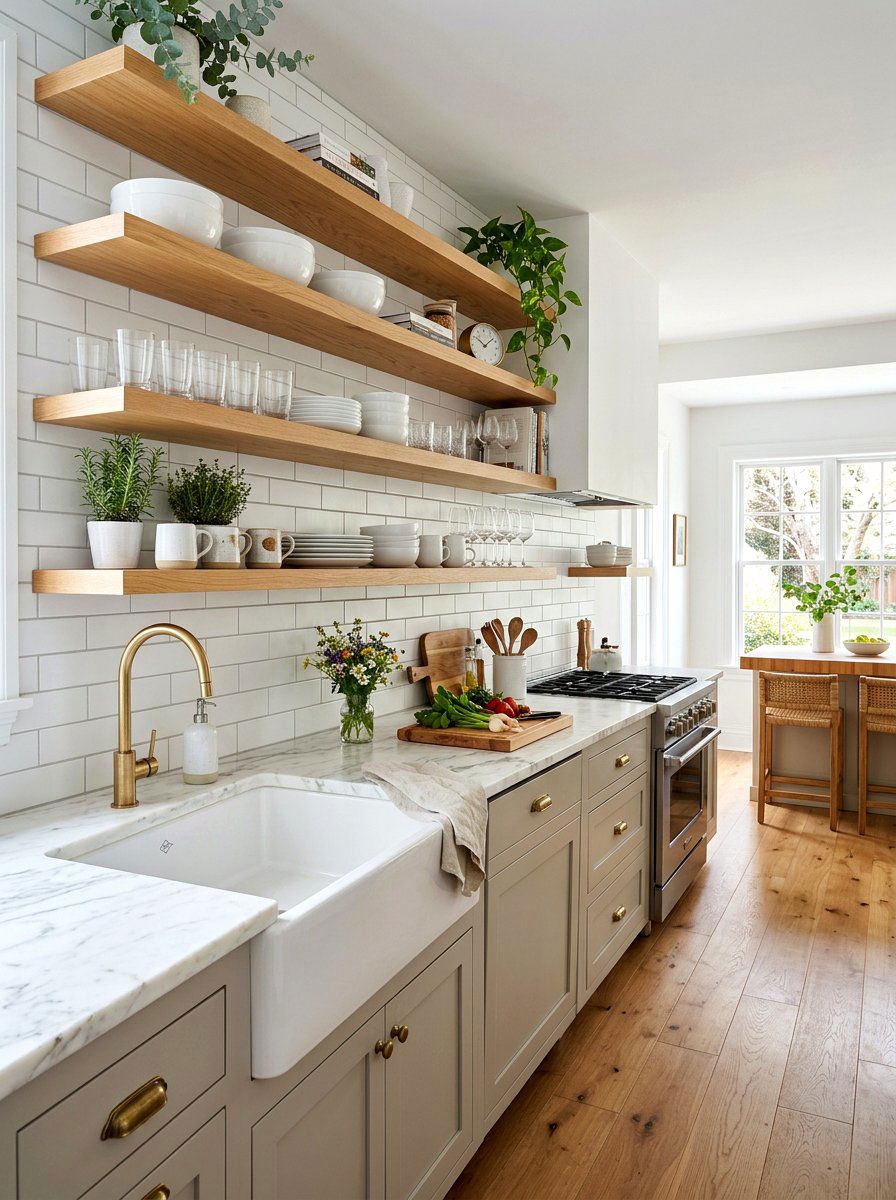 Open Shelving Kitchen - 30 collected kitchen decor ideas