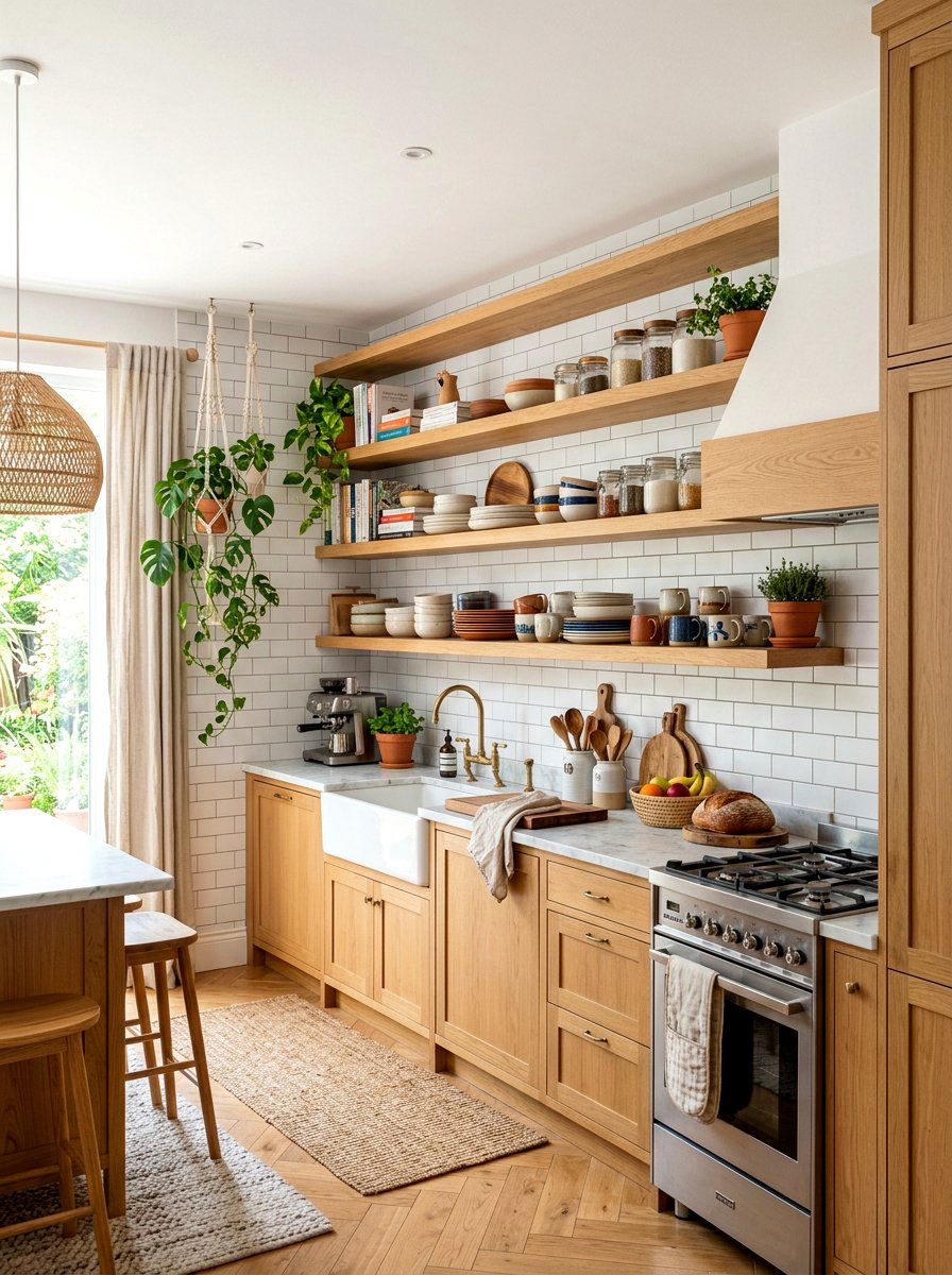 Open Shelving Kitchen - 30 Scandinavian kitchen ideas