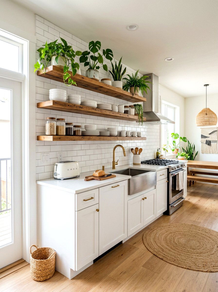 Open Shelving One Wall Kitchen - 30 one wall kitchen ideas