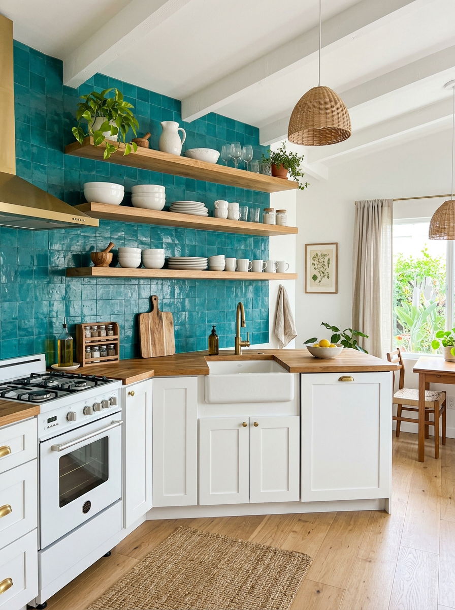 Open Shelving Small Kitchen - 30 small kitchen ideas