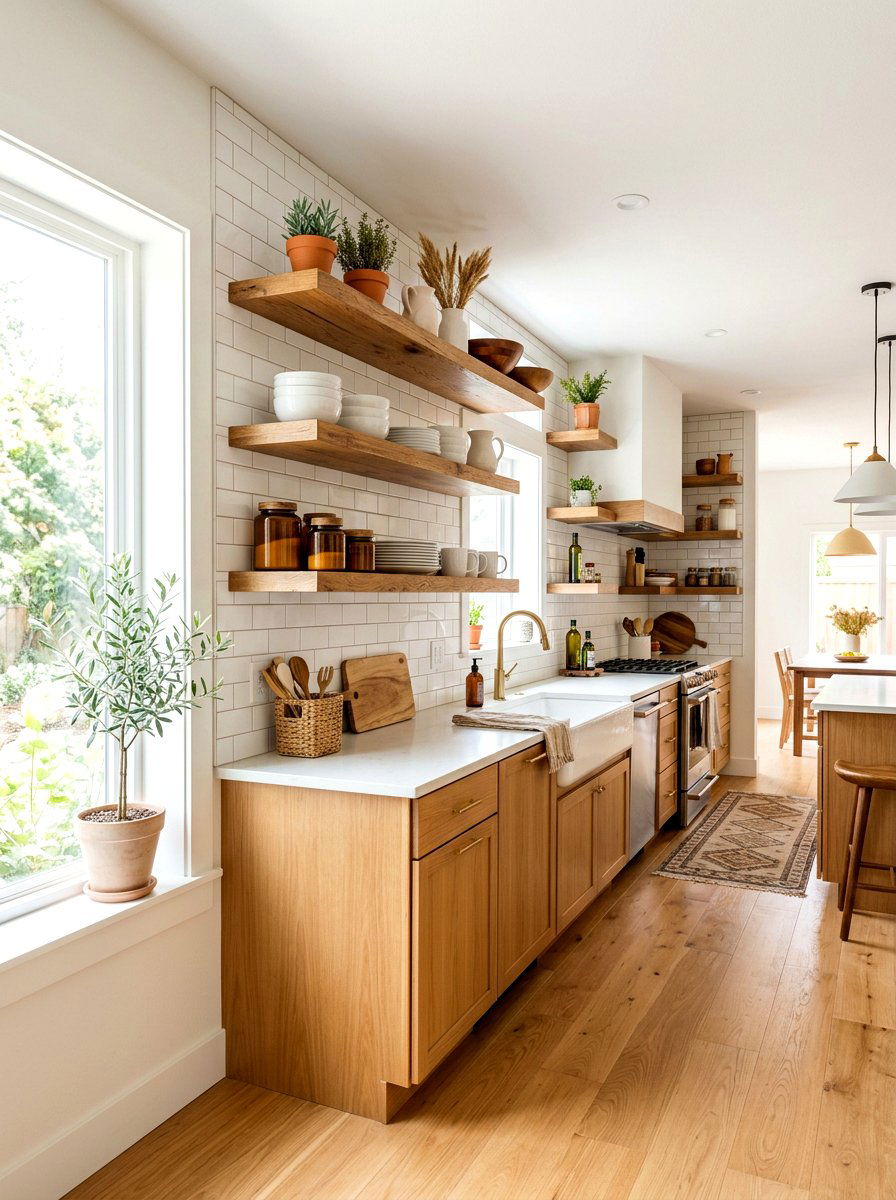 Open Shelving Style - 30 social media kitchen ideas