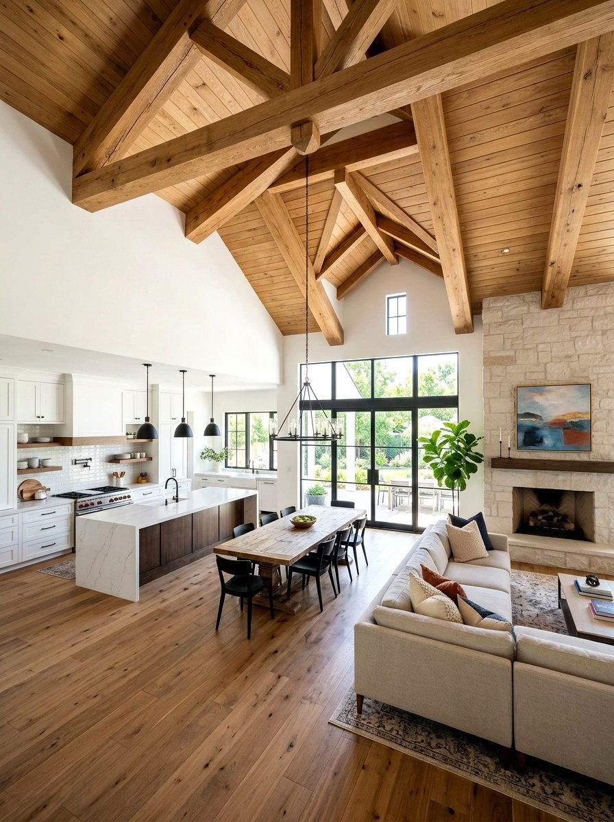 Open concept vaulted ceiling - 30 vaulted ceiling ideas