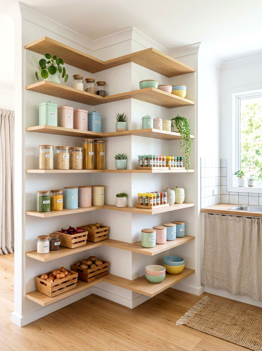 30 Corner Pantry Shelving Ideas for Neat, Easy-to-Find Groceries