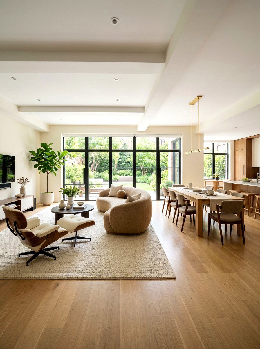 Open plan living room - 30 quiet luxury living room ideas