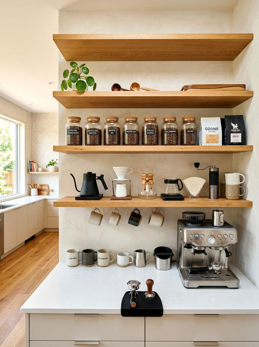 30 Coffee Pantry Wall Ideas for an Organized Coffee Station