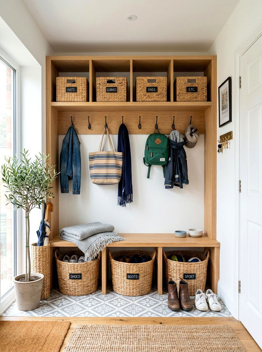 Open shelf mudroom - 30 designer mudroom ideas