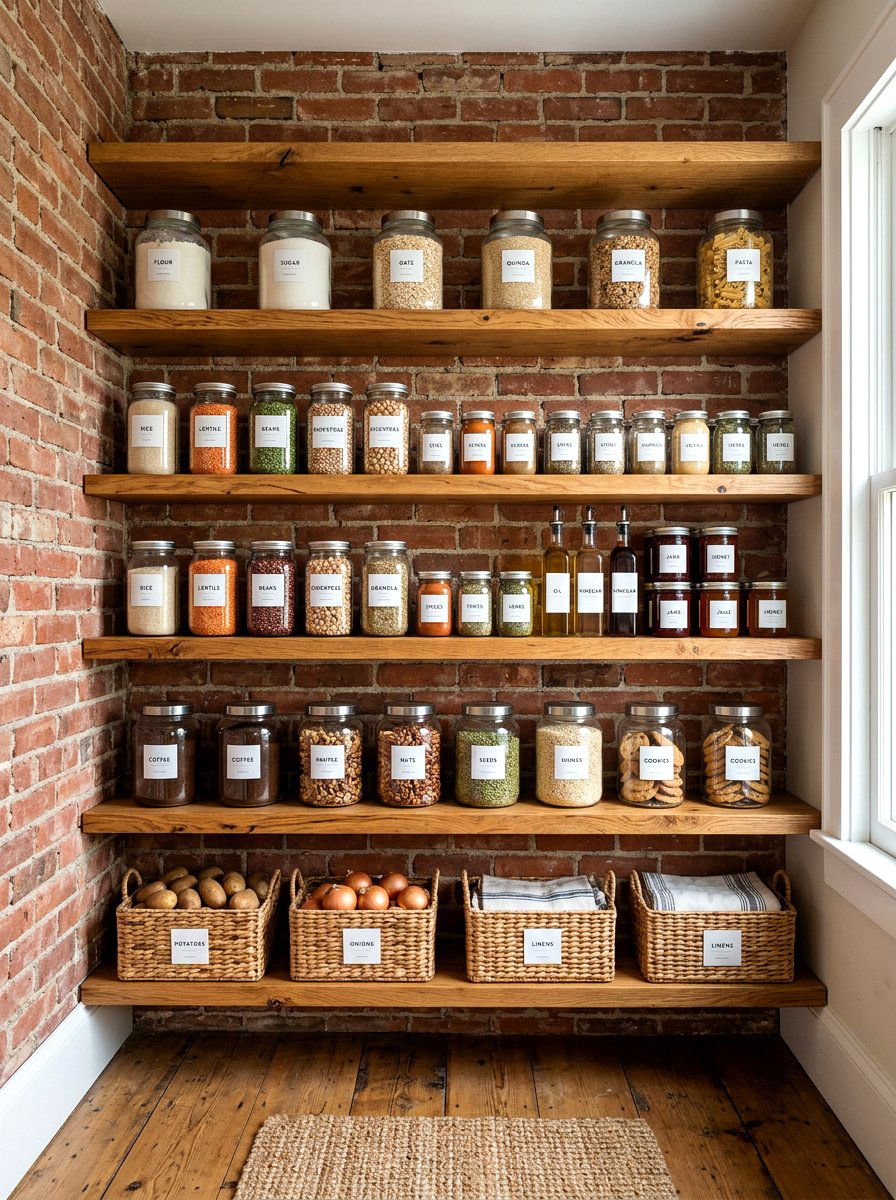 Open shelf pantry - 30 back kitchen pantry ideas