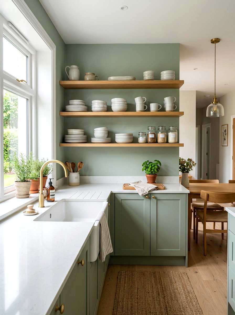 Open shelving without doors - 30 rental kitchen ideas