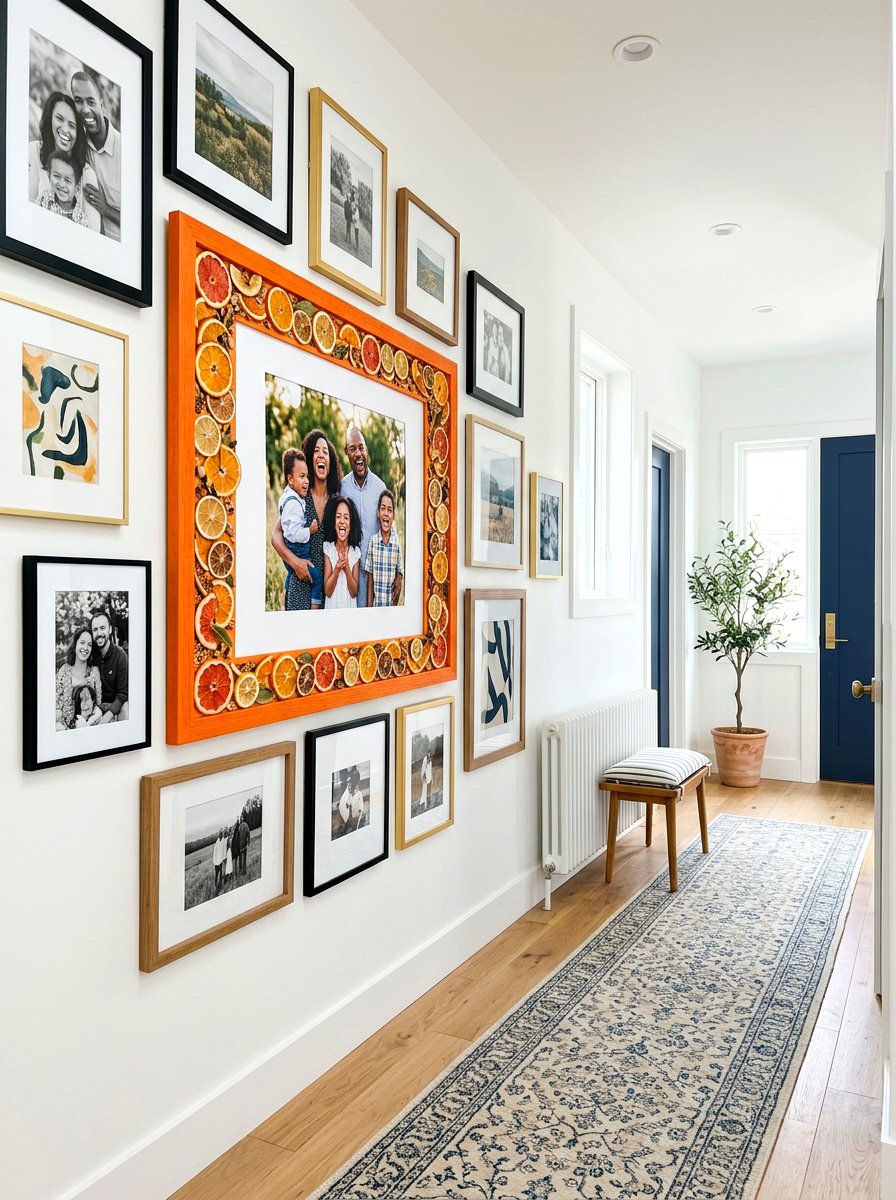 Orange Frame Border - 30 dried orange decor ideas