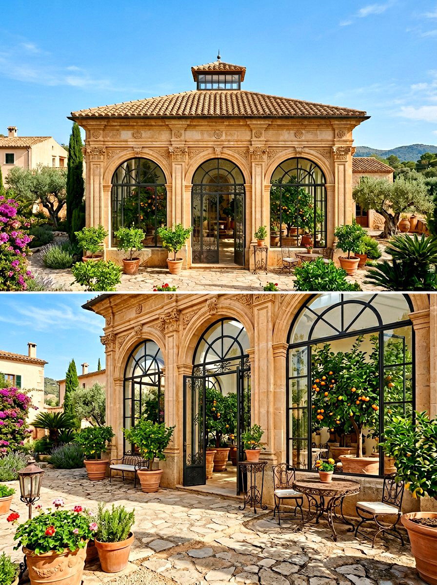 Orangerie Greenhouse - 30 freestanding greenhouse ideas