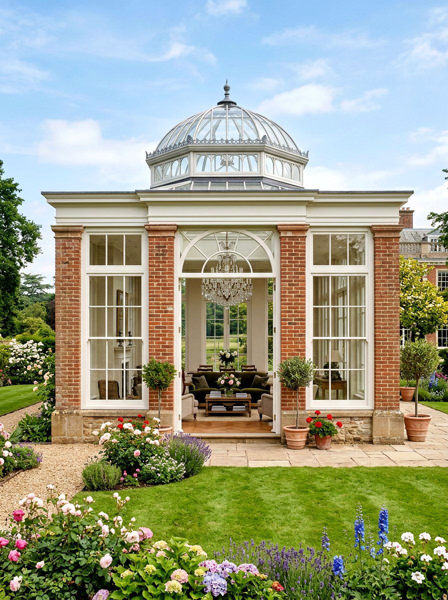 Orangery style conservatory - 30 conservatory ideas