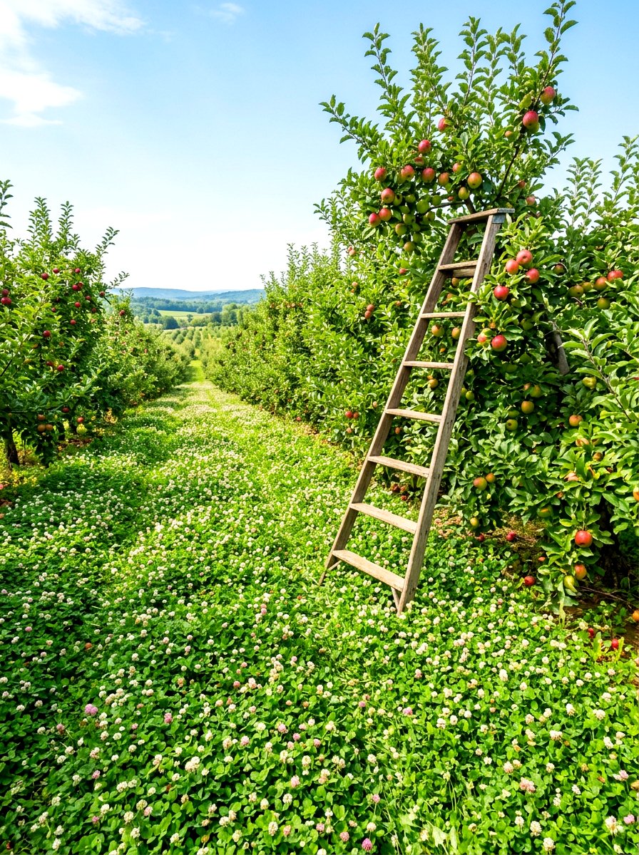 Orchard Clover Cover - 30 clover lawn ideas