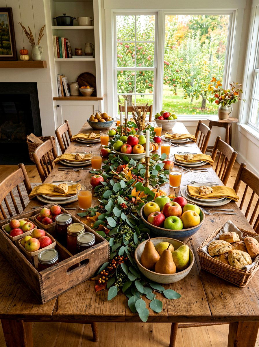 Orchard fruit brunch table - 30 elegant brunch table ideas