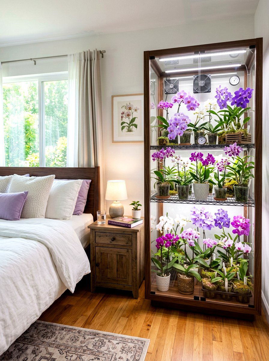 Orchid Greenhouse - 30 indoor greenhouse ideas