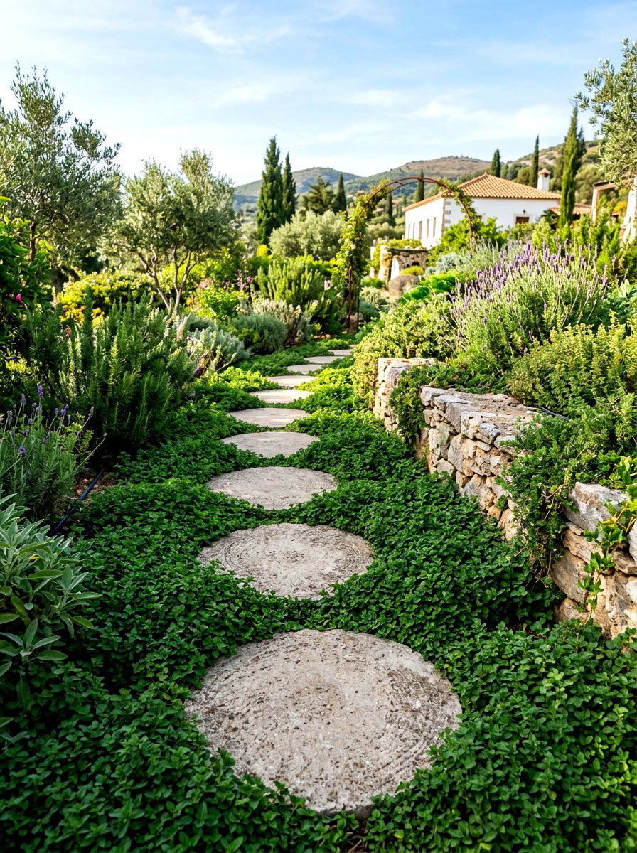 Oregano Stepping Stones - 30 fragrant pathway ideas