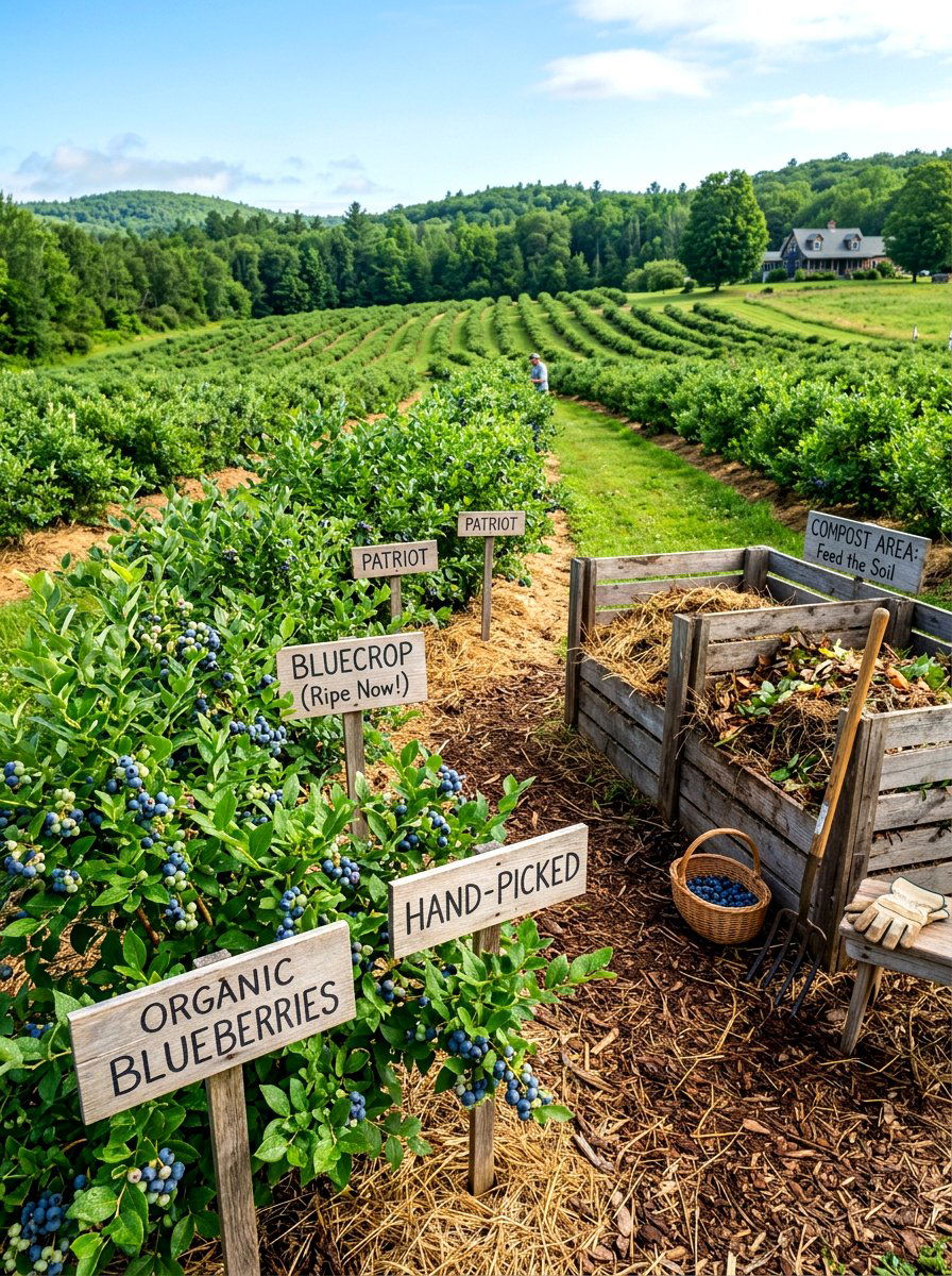 Organic Blueberry Garden - 30 blueberry garden ideas