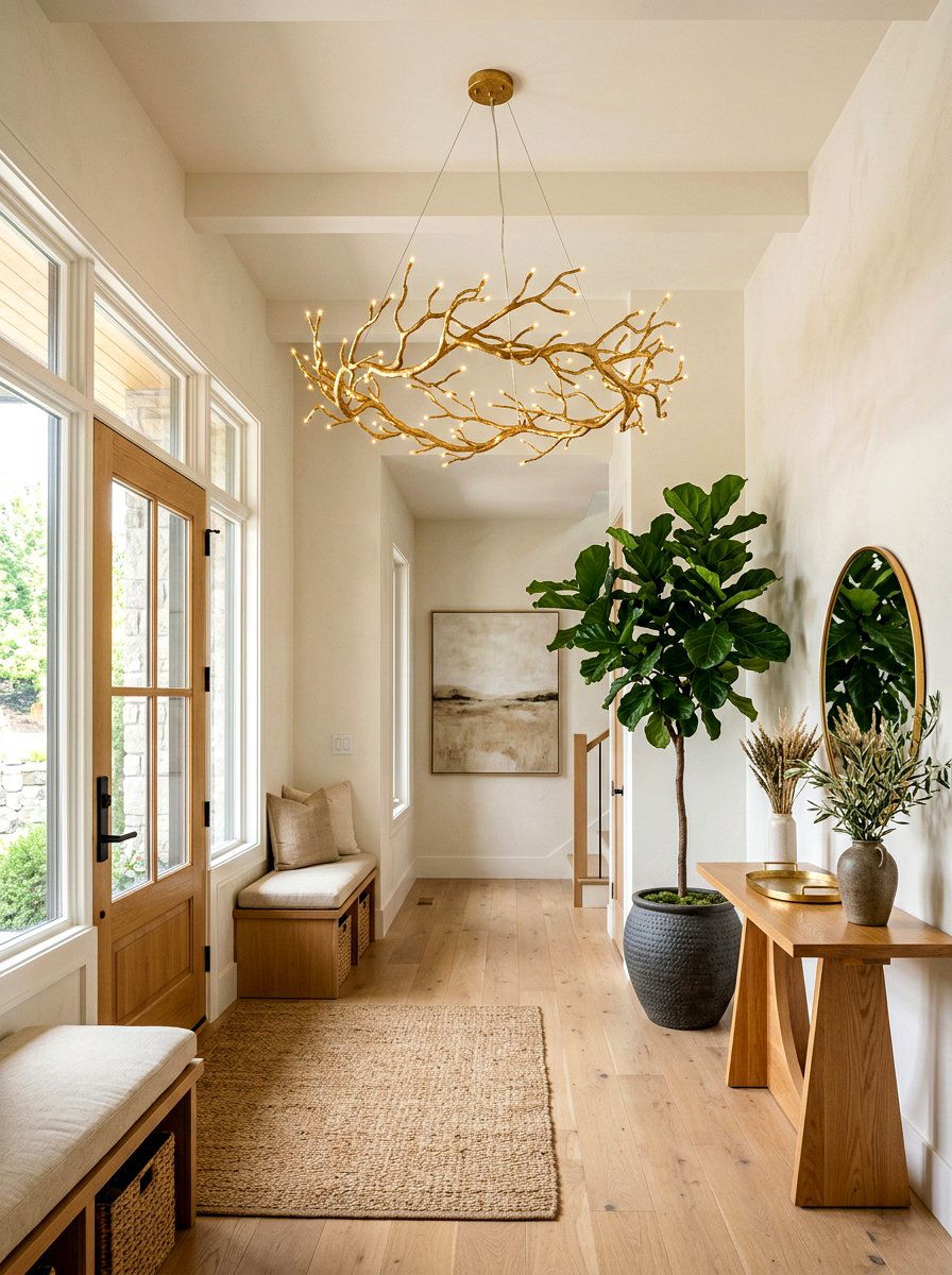 Organic Branch Chandelier - 30 foyer chandelier ideas