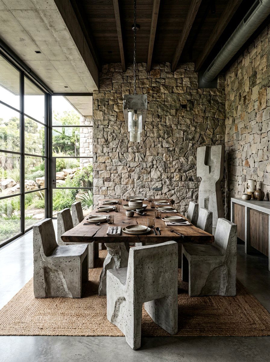 Organic Brutalist Furniture - 30 dune inspired decor ideas