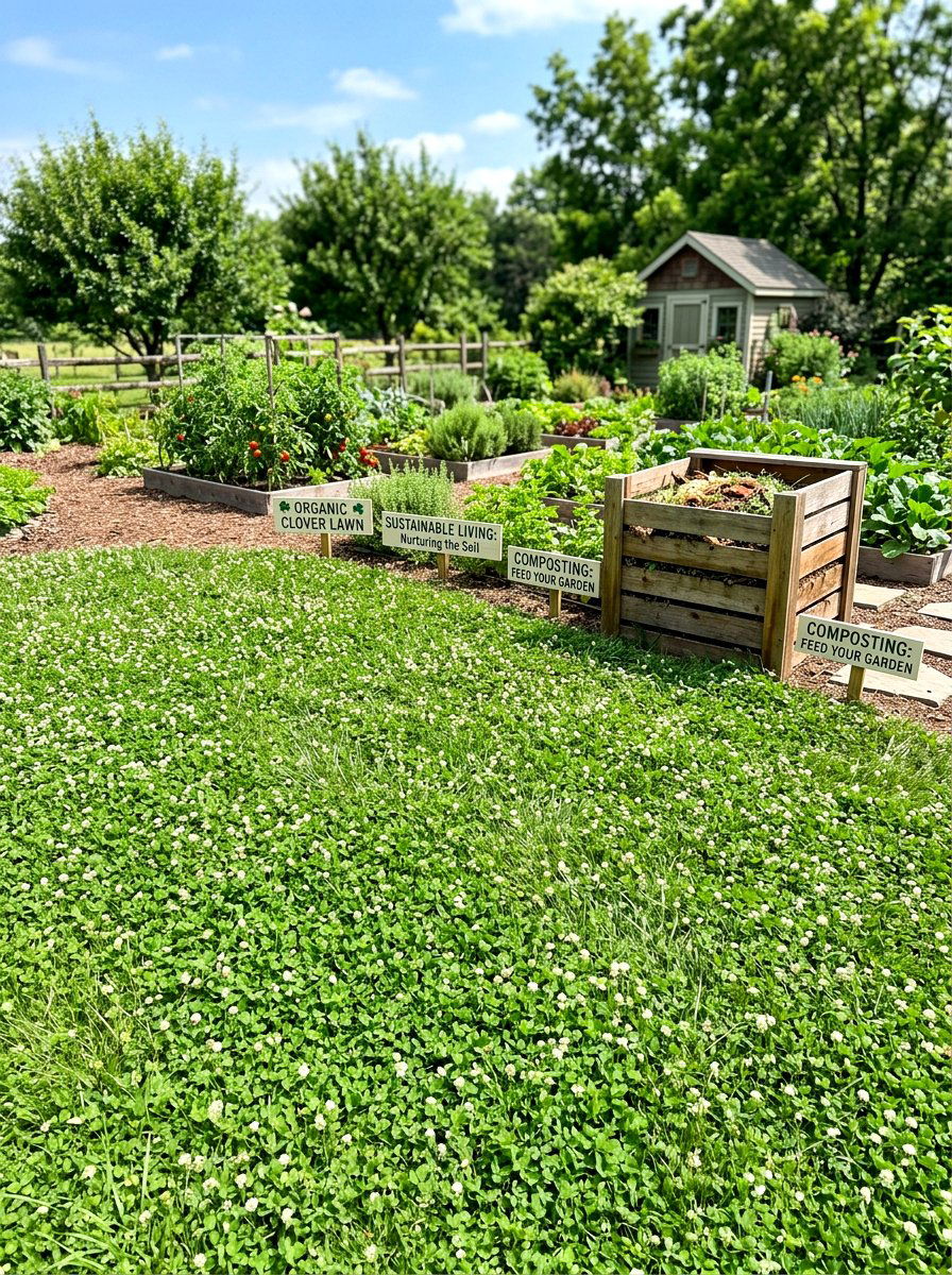 Organic Clover Lawn Care - 30 clover backyard ideas