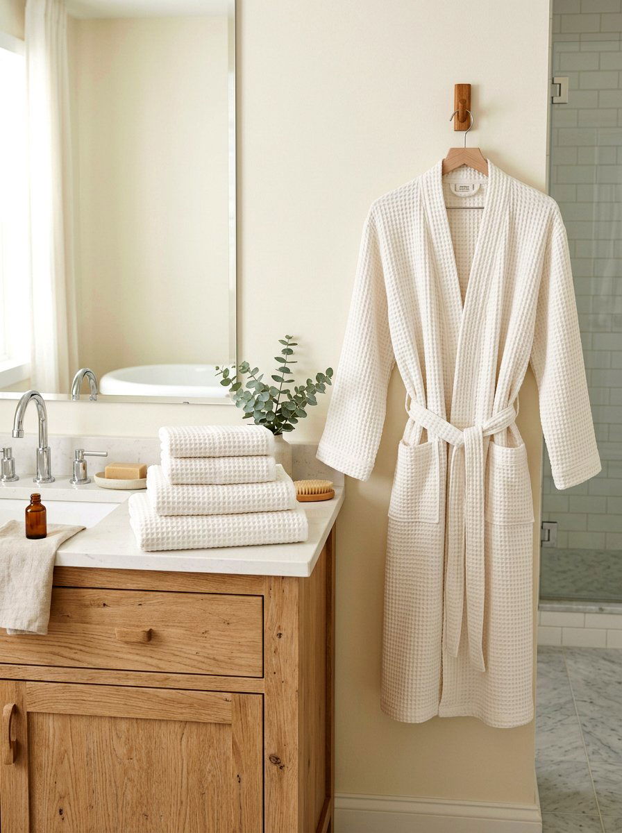Organic Cotton Bath Linens - 30 wellness bathroom ideas