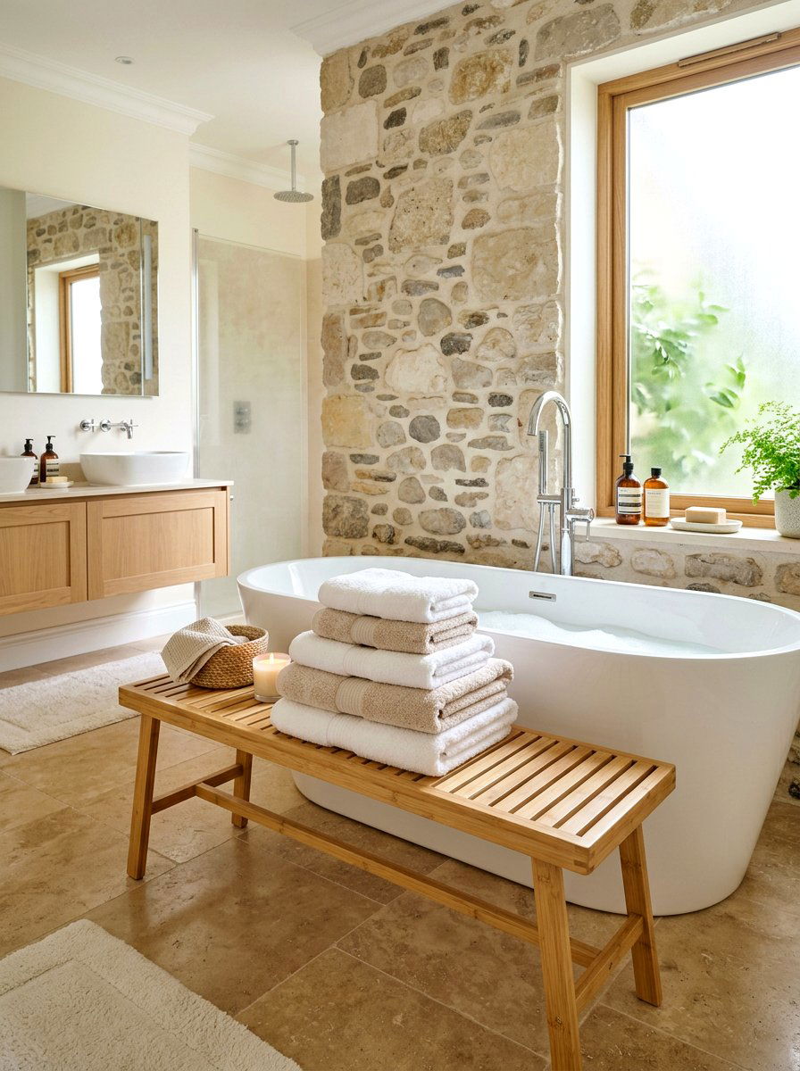 Organic Cotton Bathroom Towels - 30 eco bathroom ideas